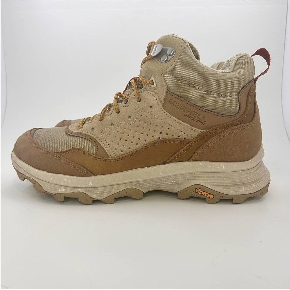 Merrell Speed Solo Mid J005386 Womens 9.5 Tobacco Waterproof Hiking Boots - Picture 4 of 10